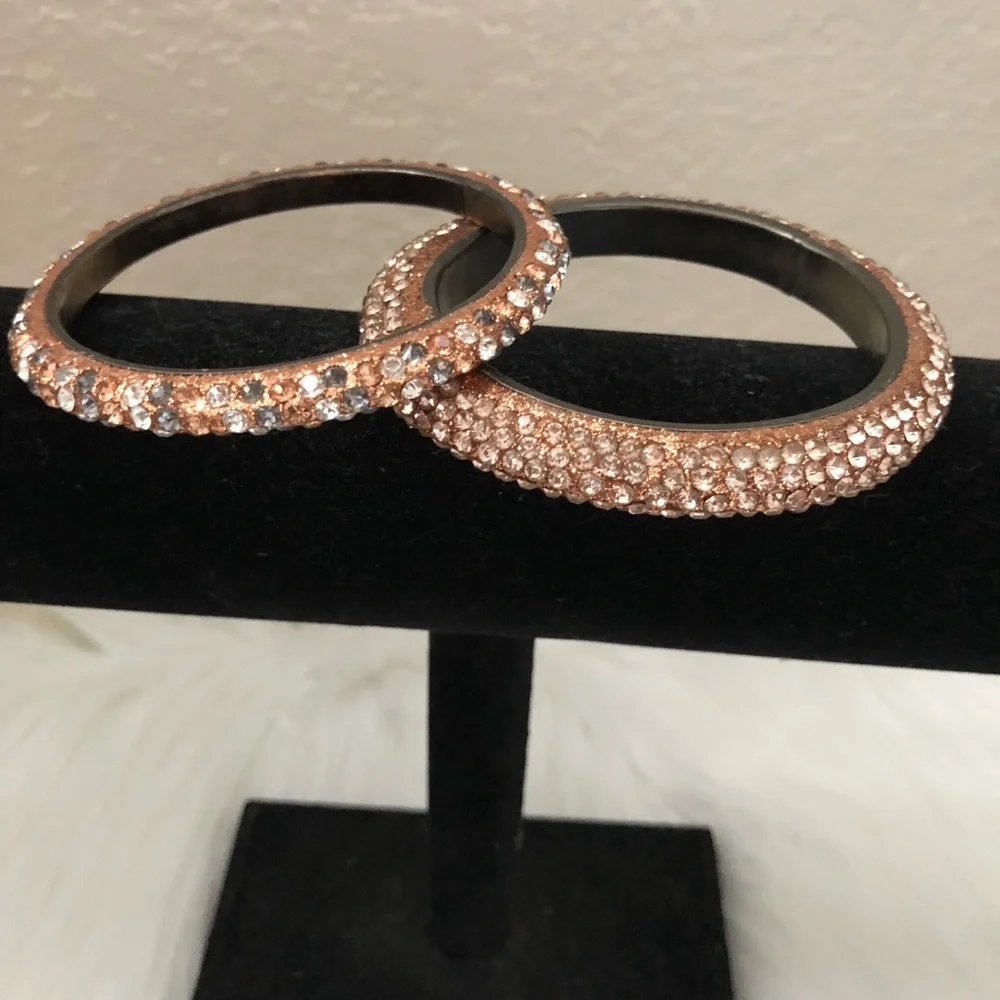 NWOT Crystal Bangle Bracelets